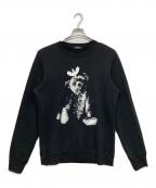 UNDERCOVERアンダーカバー）の古着「SWEAT SCREW BEAR UC TOY / ベアプリントスウェット」｜ブラック