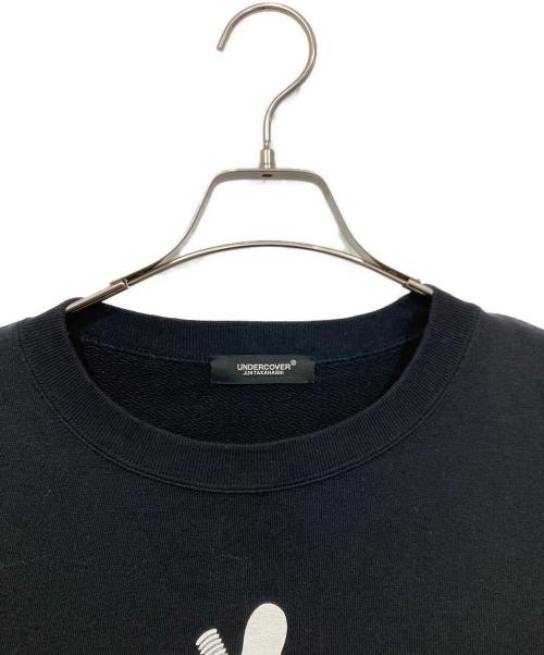 UNDERCOVER（アンダーカバー）UNDERCOVER (アンダーカバー) SWEAT SCREW BEAR UC TOY / ベアプリントスウェット ブラック サイズ:3の古着・服飾アイテム
