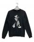 UNDERCOVER（アンダーカバー）の古着「SWEAT SCREW BEAR UC TOY / ベアプリントスウェット」｜ブラック