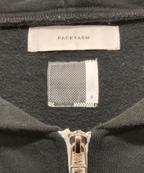 FACETASM（ファセッタズム）FACETASM (ファセッタズム) ジップパーカー / RIB ZIPPER HOODIE ブラック サイズ:4の古着・服飾アイテム
