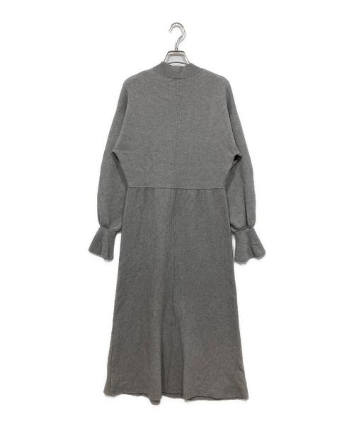 CASA FLINE（カーサフライン）CASA FLINE (カーサフライン) スウェットライクニットドレスワンピース グレー サイズ:Freeの古着・服飾アイテム