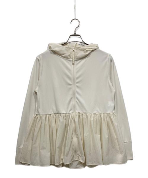 UNFILO（アンフィーロ）UNFILO (アンフィーロ) ペプラムフーディラッシュガード ホワイト サイズ:Mの古着・服飾アイテム