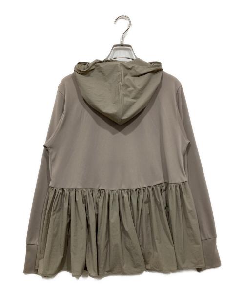 UNFILO（アンフィーロ）UNFILO (アンフィーロ) ペプラムフーディラッシュガード グレー（サンド） サイズ:Mの古着・服飾アイテム