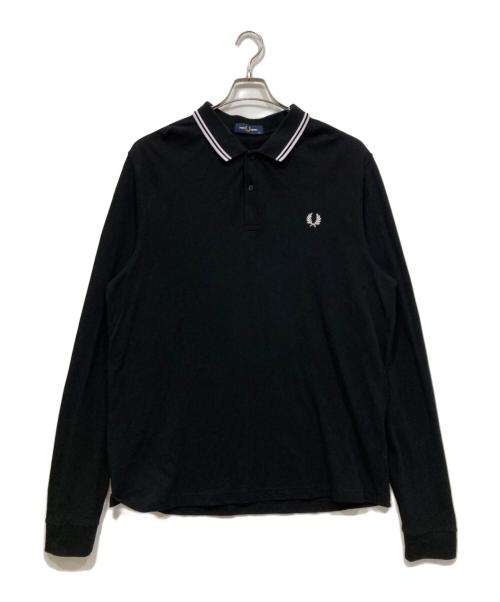 FRED PERRY（フレッドペリー）FRED PERRY (フレッドペリー) 長袖ポロシャツ ブラック サイズ:XXLの古着・服飾アイテム