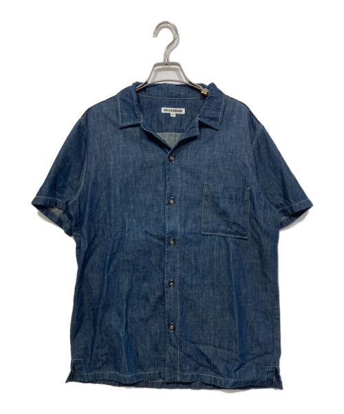 JIL SANDER（ジルサンダー）JIL SANDER (ジルサンダー) 半袖デニムシャツ インディゴ サイズ:Mの古着・服飾アイテム