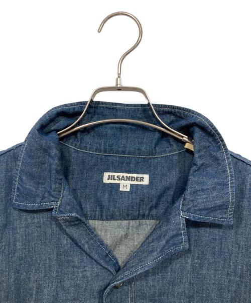 JIL SANDER（ジルサンダー）JIL SANDER (ジルサンダー) 半袖デニムシャツ インディゴ サイズ:Mの古着・服飾アイテム