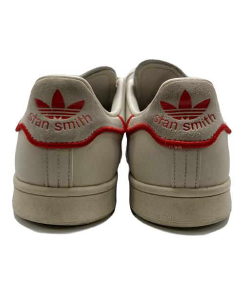 adidas（アディダス）adidas (アディダス) ローカットスニーカー / STANSMITH / スタンスミス ホワイト×レッド サイズ:27.5cmの古着・服飾アイテム