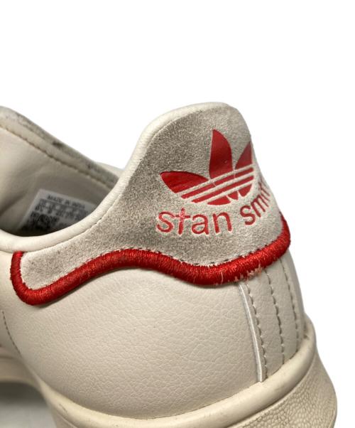 adidas（アディダス）adidas (アディダス) ローカットスニーカー / STANSMITH / スタンスミス ホワイト×レッド サイズ:27.5cmの古着・服飾アイテム