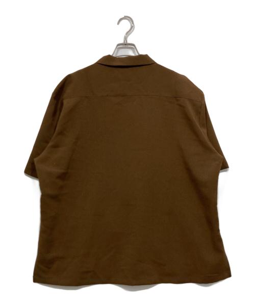 KUSTOM STYLE（カスタムスタイル）KUSTOM STYLE (カスタムスタイル) オープンカラーシャツ / carlsbad open colar short sleeve shirts ブラウン サイズ:Mの古着・服飾アイテム