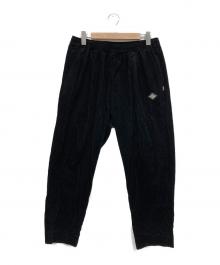 BUD SPOOL×Gakkin（バッズプール×ガッキン）の古着「コーデュロイパンツ / 家紋 METAL PATCH CORDUROY  TUCK EASY TROUSERS」｜ブラック