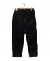 BUD SPOOL (バッズプール) Gakkin (ガッキン) コーデュロイパンツ / 家紋 METAL PATCH CORDUROY  TUCK EASY TROUSERS ブラック サイズ:L：13000円