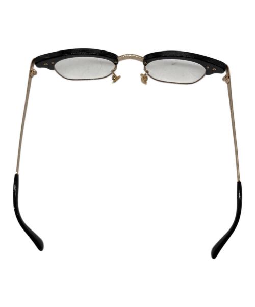 白山眼鏡店（ハクサンガンキョウテン）白山眼鏡店 (ハクサンガンキョウテン) 伊達眼鏡 アンティークゴールド×ブラック サイズ:未記載の古着・服飾アイテム