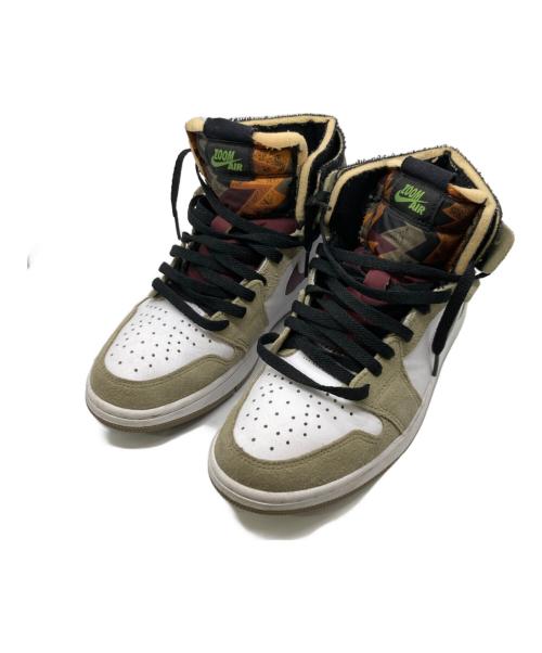 NIKE（ナイキ）NIKE (ナイキ) ハイカットスニーカー / ズーム コンフォート  / AIR JORDAN 1 ZOOM AIR CMFT ベージュ サイズ:26㎝の古着・服飾アイテム