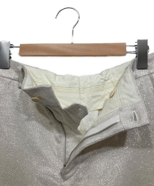 COMME des GARCONS HOMME PLUS（コムデギャルソンオムプリュス）COMME des GARCONS HOMME PLUS (コムデギャルソンオムプリュス) アシンメトリーショートパンツ シルバー サイズ:XSの古着・服飾アイテム