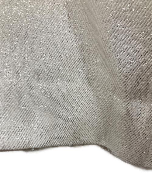 COMME des GARCONS HOMME PLUS（コムデギャルソンオムプリュス）COMME des GARCONS HOMME PLUS (コムデギャルソンオムプリュス) アシンメトリーショートパンツ シルバー サイズ:XSの古着・服飾アイテム