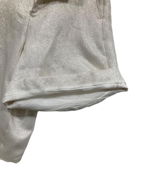 COMME des GARCONS HOMME PLUS（コムデギャルソンオムプリュス）COMME des GARCONS HOMME PLUS (コムデギャルソンオムプリュス) アシンメトリーショートパンツ シルバー サイズ:XSの古着・服飾アイテム