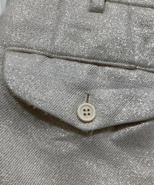 COMME des GARCONS HOMME PLUS（コムデギャルソンオムプリュス）COMME des GARCONS HOMME PLUS (コムデギャルソンオムプリュス) アシンメトリーショートパンツ シルバー サイズ:XSの古着・服飾アイテム