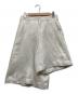 COMME des GARCONS HOMME PLUS（コムデギャルソンオムプリュス）の古着「アシンメトリーショートパンツ」｜シルバー