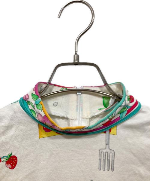 LAONARD（レオナード）LAONARD (レオナード) 総柄ハイネックカットソー ホワイト サイズ:Mの古着・服飾アイテム