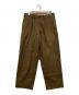 BLURHMS（ブラームス）の古着「SUPER SURGE WIDE SLACKS / スラックスパンツ」｜オリーブ