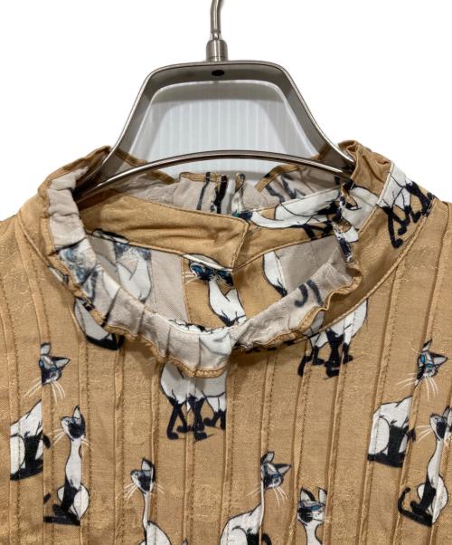 d'zzit（ディジット）d'zzit (ディジット) Disney (ディズニー) コラボブラウス ブラウン サイズ:XSの古着・服飾アイテム