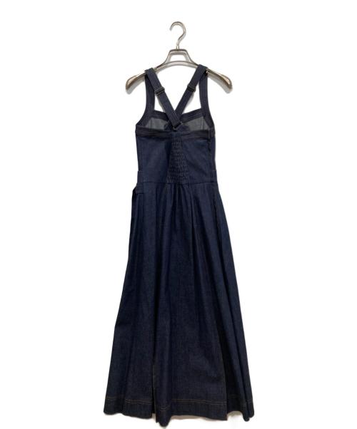 Lily Brown（リリーブラウン）Lily Brown (リリーブラウン) 異素材ドッキングワンピース インディゴ サイズ:1の古着・服飾アイテム