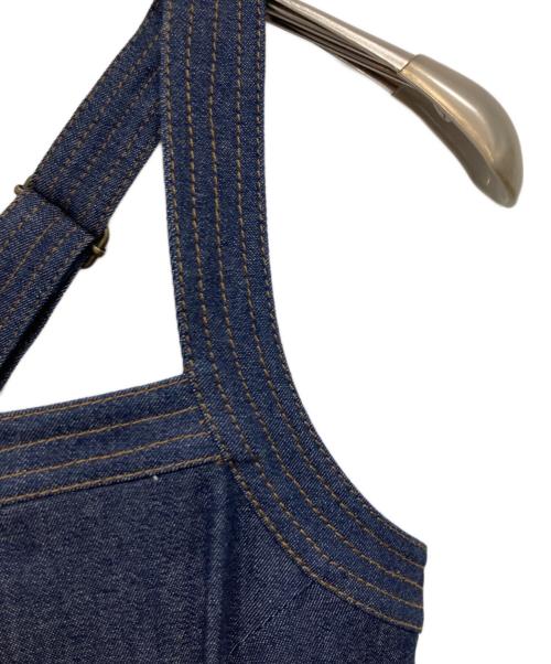 Lily Brown（リリーブラウン）Lily Brown (リリーブラウン) 異素材ドッキングワンピース インディゴ サイズ:1の古着・服飾アイテム