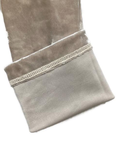 BEAUTY&YOUTH（ビューティーアンドユース）BEAUTY&YOUTH (ビューティーアンドユース) ベロアカットソー ベージュ サイズ:Freeの古着・服飾アイテム