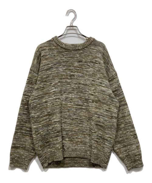 B:MING by BEAMS（ビーミングバイビームス）B:MING by BEAMS (ビーミングバイビームス) グラデーション スラブ クルーネック ニット ベージュ サイズ:Mの古着・服飾アイテム