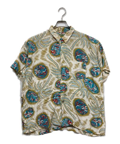 SUGAR CANE（シュガーケーン）SUGAR CANE (シュガーケーン) レーヨンアロハシャツ ベージュ サイズ:Lの古着・服飾アイテム