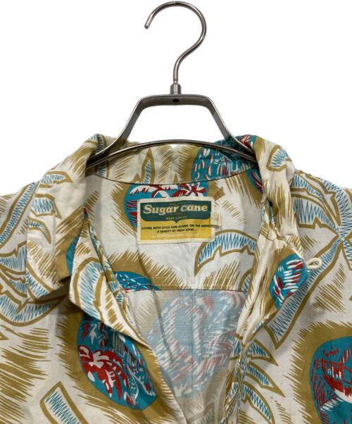 SUGAR CANE（シュガーケーン）SUGAR CANE (シュガーケーン) レーヨンアロハシャツ ベージュ サイズ:Lの古着・服飾アイテム