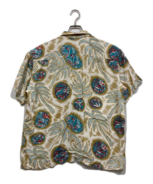 SUGAR CANE（シュガーケーン）SUGAR CANE (シュガーケーン) レーヨンアロハシャツ ベージュ サイズ:Lの古着・服飾アイテム