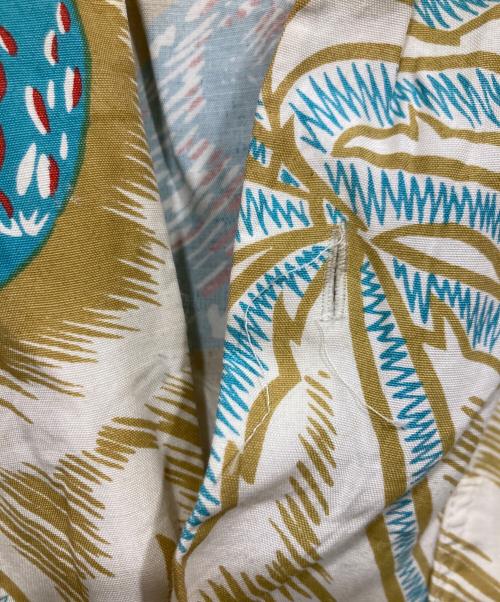 SUGAR CANE（シュガーケーン）SUGAR CANE (シュガーケーン) レーヨンアロハシャツ ベージュ サイズ:Lの古着・服飾アイテム