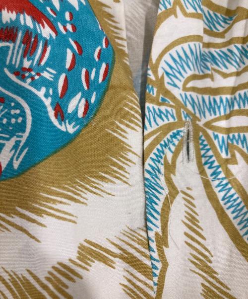 SUGAR CANE（シュガーケーン）SUGAR CANE (シュガーケーン) レーヨンアロハシャツ ベージュ サイズ:Lの古着・服飾アイテム