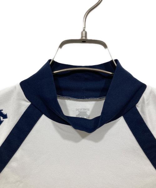 DESCENTE（デサント）DESCENTE (デサント) 鹿の子モックネックスリーブレスシャツ ホワイト サイズ:Lの古着・服飾アイテム