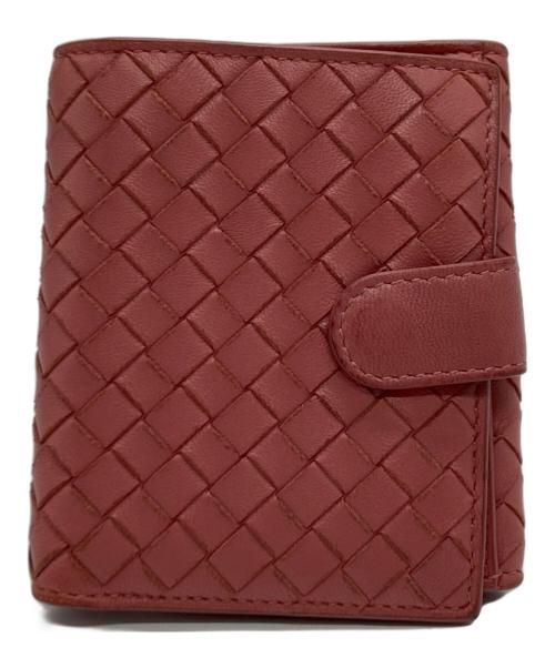 BOTTEGA VENETA（ボッテガベネタ）BOTTEGA VENETA (ボッテガベネタ) 2つ折り財布 ピンクの古着・服飾アイテム