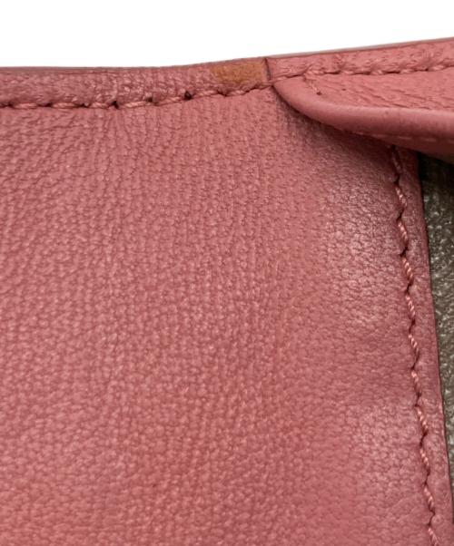 BOTTEGA VENETA（ボッテガベネタ）BOTTEGA VENETA (ボッテガベネタ) 2つ折り財布 ピンクの古着・服飾アイテム