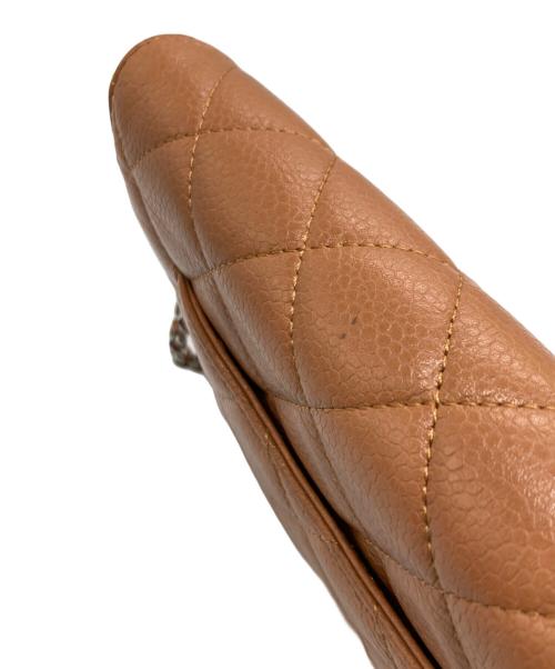 CHANEL（シャネル）CHANEL (シャネル) ウォレットチェーンショルダーバッグ マトラッセ ブラウンの古着・服飾アイテム