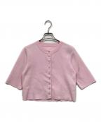 Adam et Ropeアダム エ ロペ）の古着「クールタッチニットカーディガン」｜ピンク