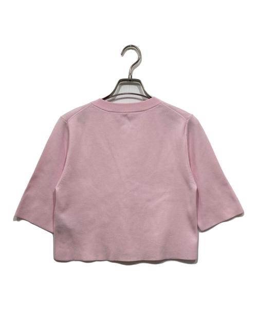 Adam et Rope（アダム エ ロペ）Adam et Rope (アダム エ ロペ) クールタッチニットカーディガン ピンク サイズ:Fの古着・服飾アイテム