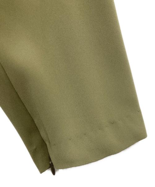 TK TAKEO KIKUCHI（ティーケー タケオキクチ）TK TAKEO KIKUCHI (ティーケー タケオキクチ) ダブルブレストジャケット / マットエステルスリーブスリットジャケット グリーン サイズ:Mの古着・服飾アイテム