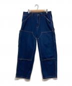 NAUTICAノーティカ）の古着「ダブルニーデニムパンツ」｜ブルー