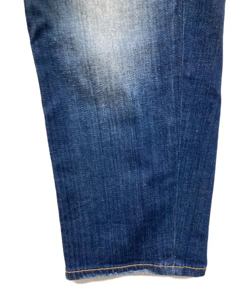 DSQUARED2（ディースクエアード）DSQUARED2 (ディースクエアード) ペイント加工 ストレッチ ボタンフライ デニム パンツ ブルー サイズ:48の古着・服飾アイテム