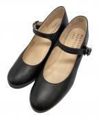 MARGARET HOWELL ideaマーガレット ハウエル アイディア）の古着「ヒールストラップパンプス」｜ブラック