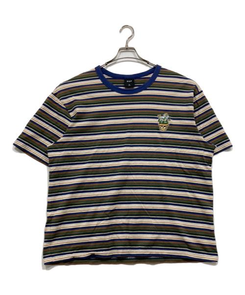 HUF（ハフ）HUF (ハフ) 刺繍ロゴTシャツ マルチカラー サイズ:XLの古着・服飾アイテム
