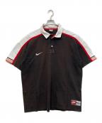 NIKEナイキ）の古着「ポロシャツ」｜ブラウン
