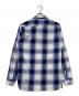 中古・古着 HOUSTON (ヒューストン) オンブレチェックシャツ ブルー×ブラック サイズ:M：4000円