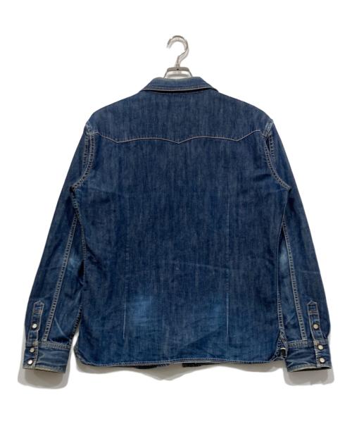 THE FLAT HEAD（ザ・フラットヘッド）THE FLAT HEAD (ザ・フラットヘッド) デニムウエスタンシャツ インディゴ サイズ:42Wの古着・服飾アイテム