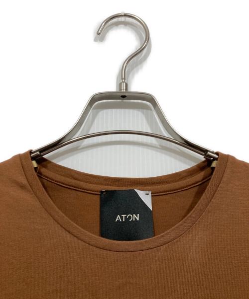 ATON（エイトン）ATON (エイトン) ノースリーブワンピース ブラウン サイズ:2の古着・服飾アイテム