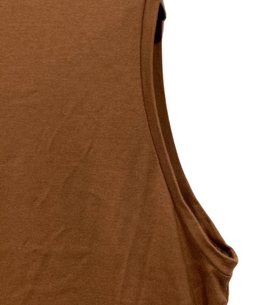 ATON（エイトン）ATON (エイトン) ノースリーブワンピース ブラウン サイズ:2の古着・服飾アイテム